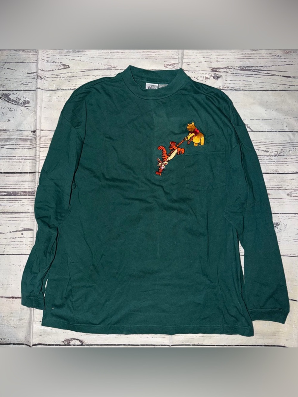 Disney vintage  Long Sleeve Tee with Winnie the Pooh & Tigger Patch